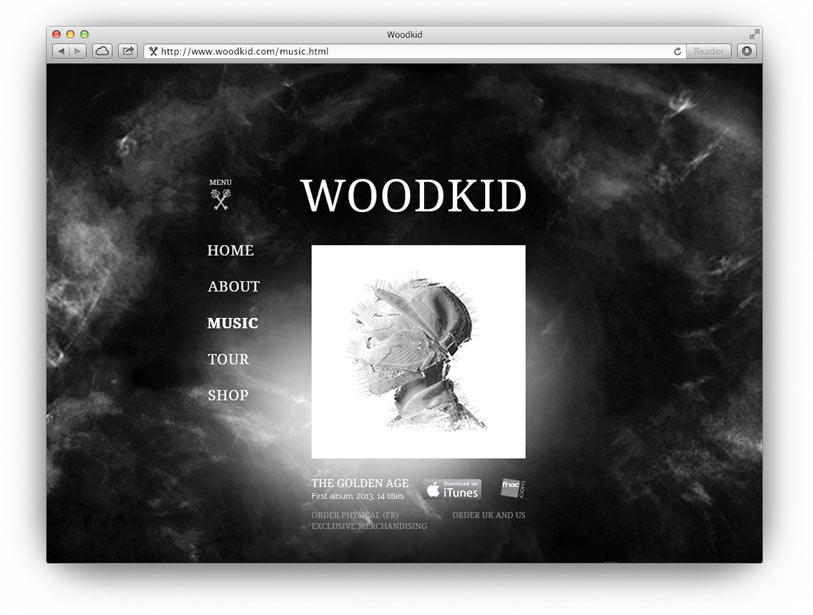 visuel écran music Woodkid